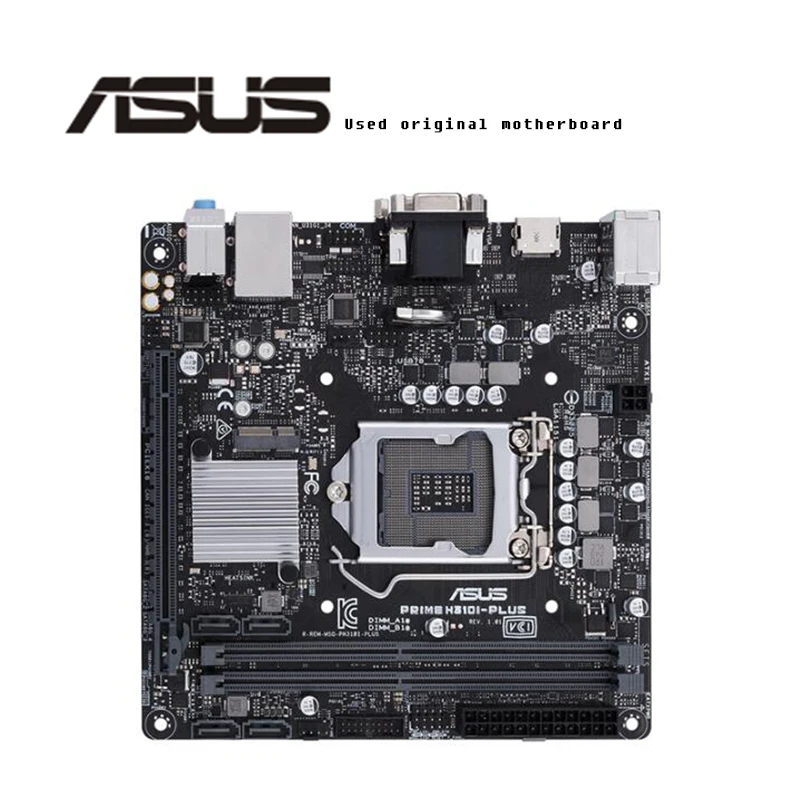 Б/у оригинальный для Asus PRIME H310I PLUS DDR4 Socket LGA 1151 H310 Настольный USB2.0 USB3.0 материнская