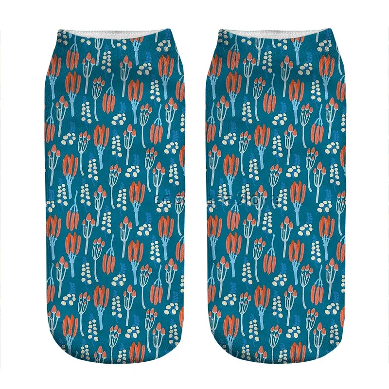 Женские носки кавайные летние с красочным принтом женские в стиле Харадзюку