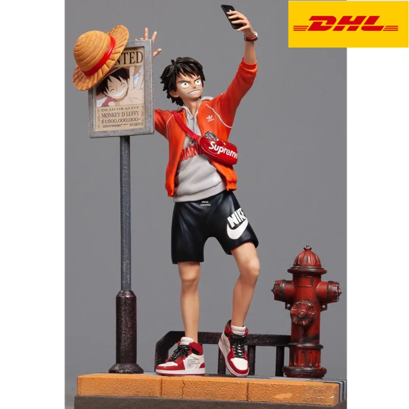

14" One Piece Statue The Straw Hat Pirat Bust Luffy 1/6 Scale Full-Length Portrait Original Ver GK Action Figure Toy 35CM X389