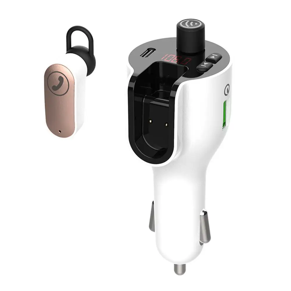 

G52 USB Автомобильное зарядное устройство fm-передатчик Bluetooth 5,0 FM модулятор гарнитура беспроводная Aux аудио защита конфиденциальности быстрое ...