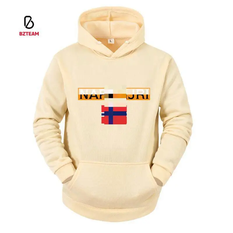 

BZTEAM Spring New Men's Hooded Sweater Men's Autumn And Winter 2021 Letters Solid Color Hip-hop Long-sleeved Fashion Clothing