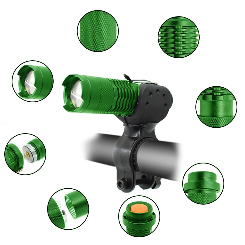 Мощный 2000 люменов 5 Вт Мини светодиодный фонарь Q5 масштабируемый светильник