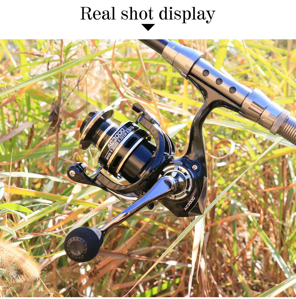 

Upgraded 13+1BB Fishing Spinning Reel 2000-7000 No Gap Metal Spool Gear Ratio 5.2:1 Reel Carp Fishing Tool Pesca Accessories