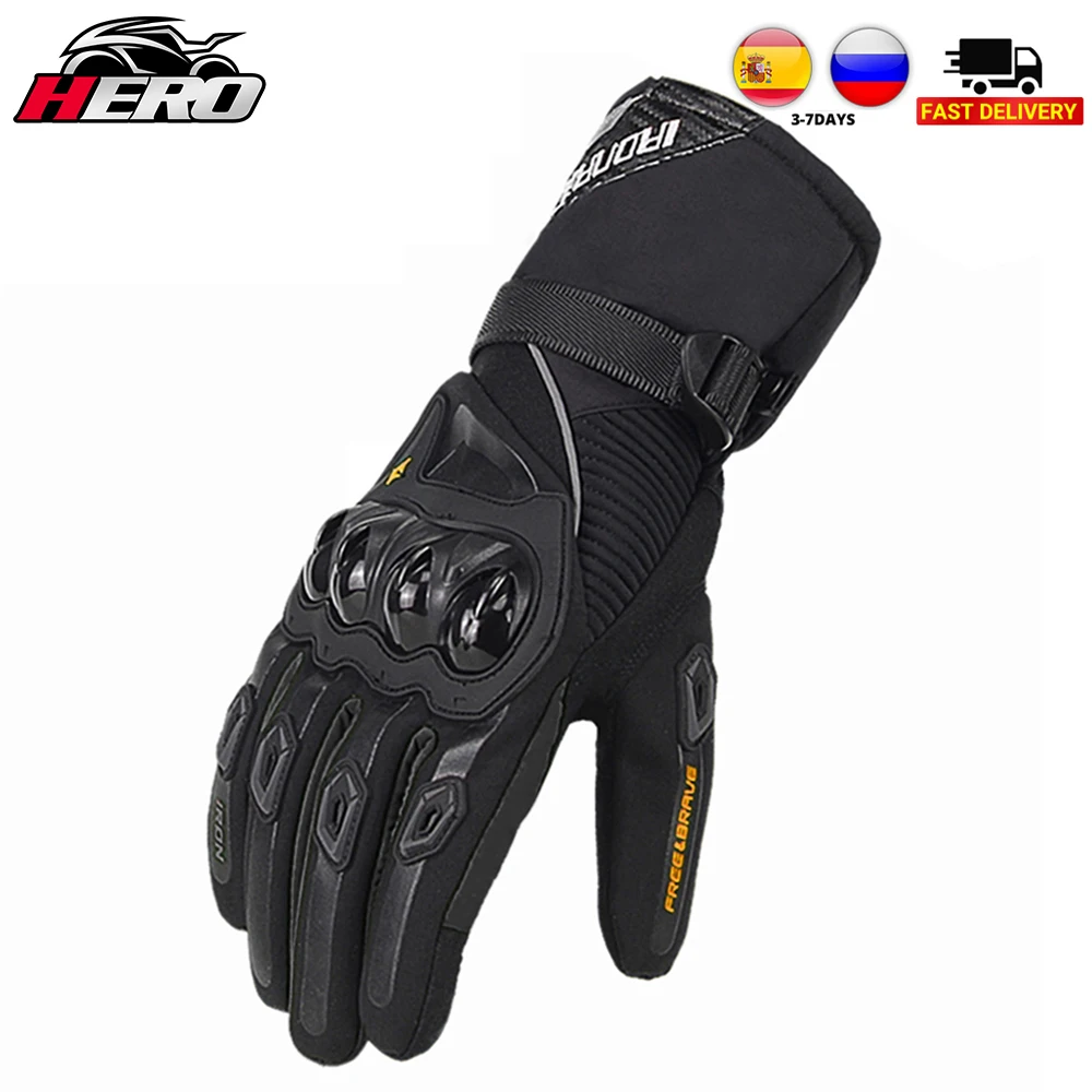 

SUOMY Motorcycle Gloves Men 100% Waterproof Windproof Winter Gant Moto Gloves Touch Screen Guantes Moto Motorbike Riding Gloves