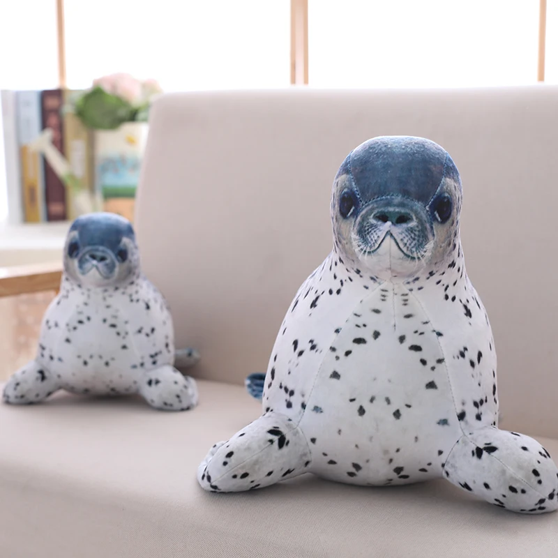 

1PC 30-60cm Cute Sea Lion Plush Toys 3D Novelty Lifelike Soft Seal Stuffed Animal Doll Lovely Sleeping Pillow Kids Baby Gift