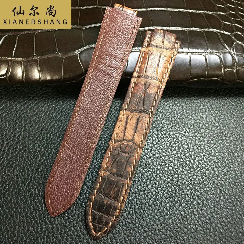 

Retro Alligator Watch Band Custom BALLON BLEU DE Strap 14MM 16MM 18MM 20MM 22MM Luxury Crocodile Watchbands Genuine Leather Belt