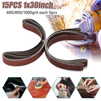 15pcs 25x750mm sanding belt 600 800 1000 grits abrasive belt sanding band sandpaper grinder sander grinding polishing tool accs
