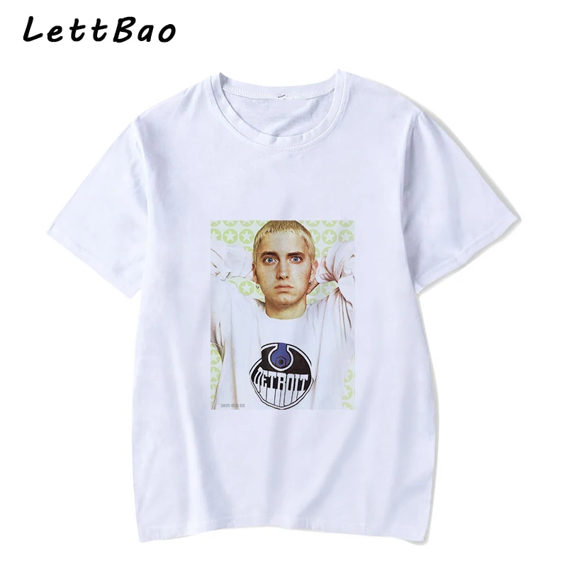 Футболка Eminem Мужская в стиле унисекс смешная тенниска из 100% хлопка хип хоп топ