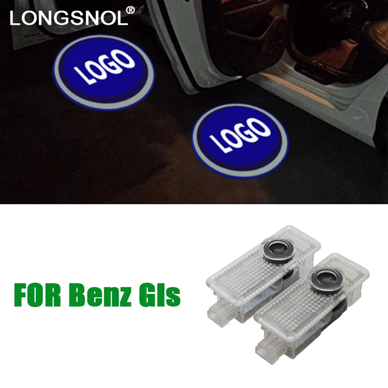 

LED car door lights ghost shadow logo laser projector lamp auto emblem luces for Mercedes Benz AMG CLA CLS E class A207 C207 new