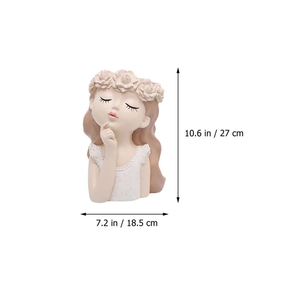 

1pc Gardening Flower Pot Resin Planter Creative Small Nordic Bonsai Pot