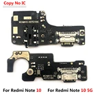 USB-порт для зарядки микрофона док-станция для микрофона гибкий кабель для Redmi Note 10 5G Pro 10s Запасные части