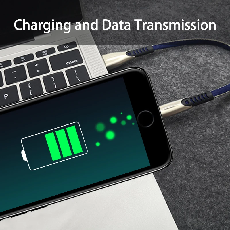 Кабель USB Type C 25 см для Samsung Android короткий кабель быстрой зарядки 2 4 А зарядный Micro