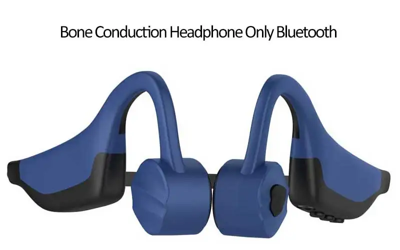 Only Bluetooth Костной проводимости наушники MP3 плеер 16 Гб IPX8 водонепроницаемый для плавания Bluetooth 5,0 наушники 2 в 1 гарнитура открытый ухо - Цвет: Only Bluetooth