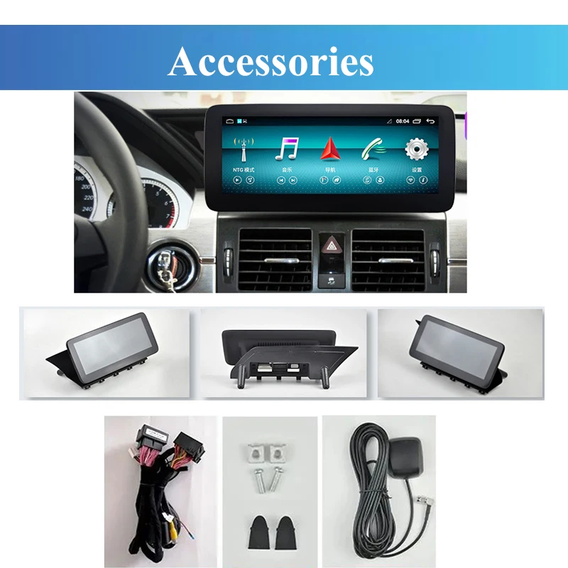 

Bonroad Android 10 Car radio GPS Navigation multimedia For Mercedes Benz GLK Class X204 2008-2015 NTG 4.5 4.7 auto stereo