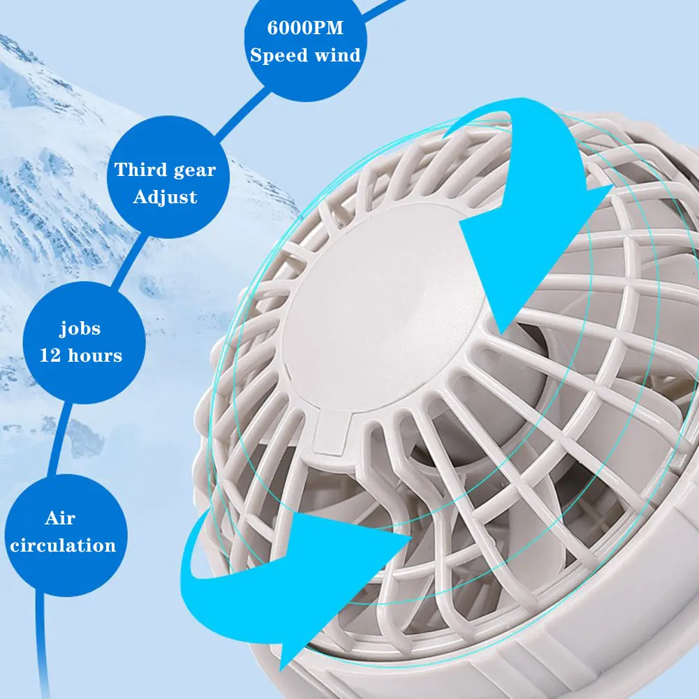 

Summer Cooling Air-conditioning Clothes with Fan Clothes USB Charging Fan Clothes Outdoor Fishing Clothes