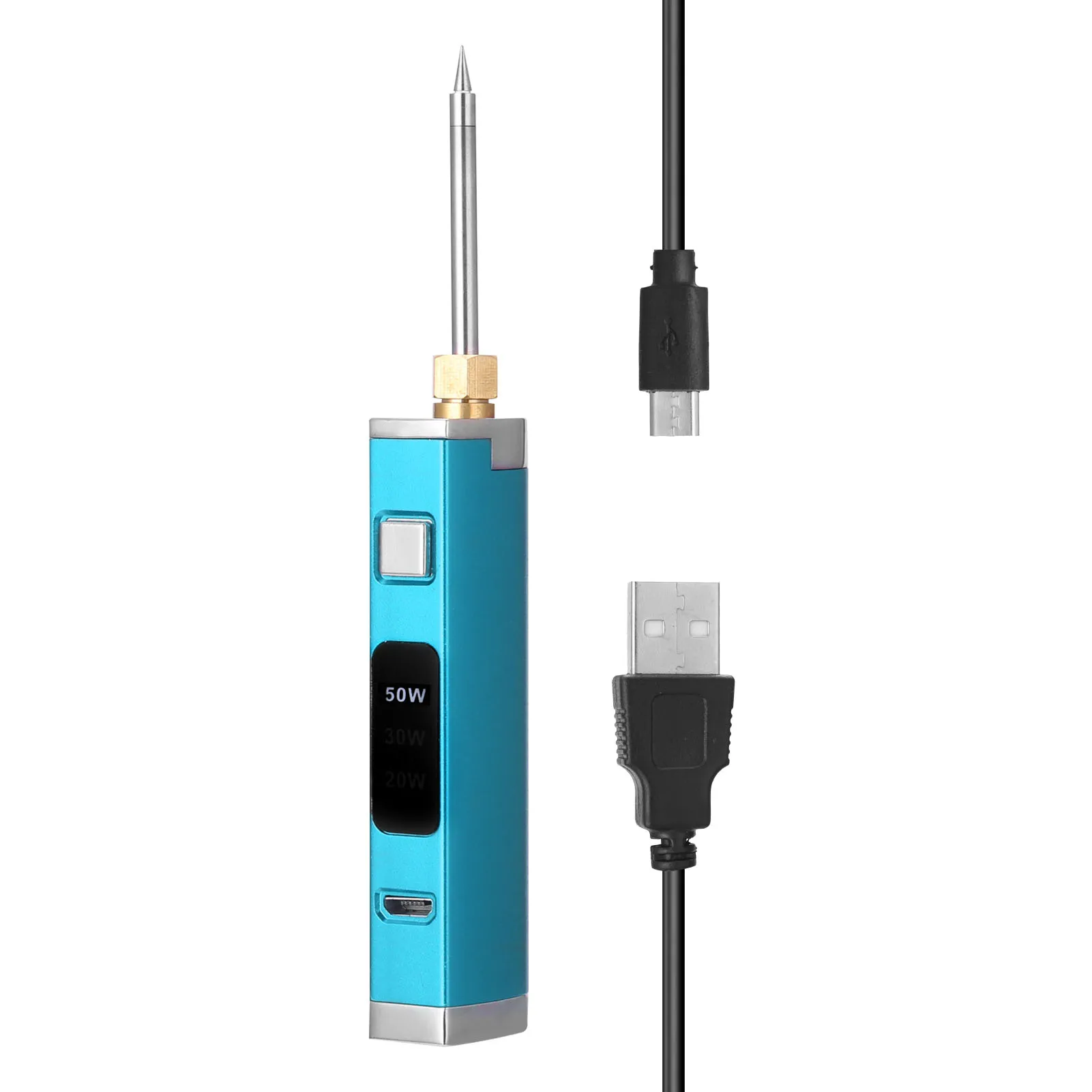 

Cordless Soldering Iron Mini USB Rechargeable Battery Soldering Iron 20W 30W 50W Adjustable Digital Display Soldering Iron
