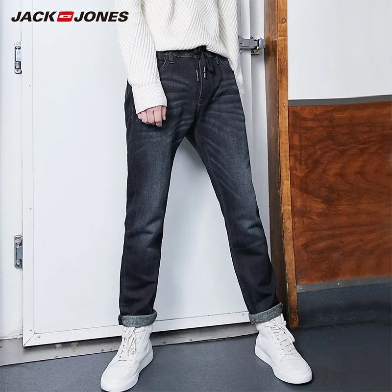 

Джинсовые брюки JackJones мужские узкие эластичные, Осень-зима 219332586