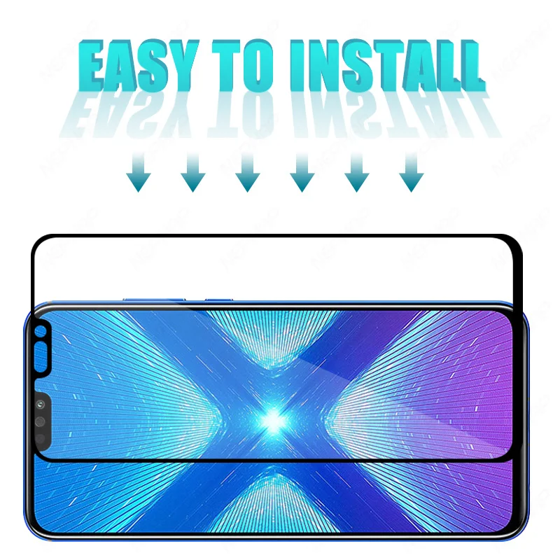 

100D Protective Glass For Huawei Honor 8X 8A 8C 8S Camera Lens Screen Protector On Honor 8 Lite 8X Tempered Glass Film Case