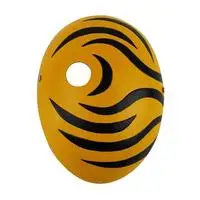 Yellow Креативная маска из японских мультфильмов Наруто Тоби Обито Наруто ниндзя Акацуки Мадара Учиха маскарадный костюм Вечерние Маски для всего лица - Цвет: Yellow