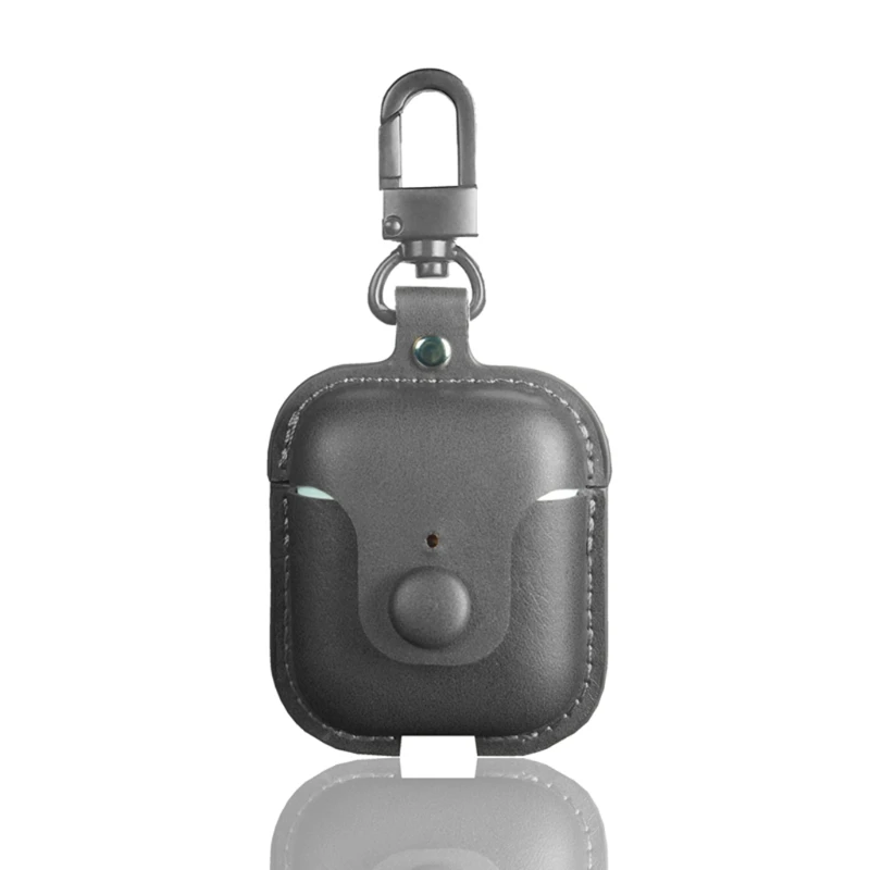 

Luxury Leather Case for -Realme Buds Air pro neo Portable Protective Shell Cover with Key Chain for Buds Air pro neo Box