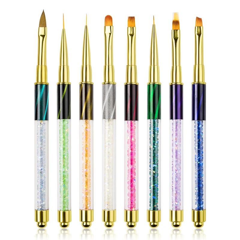 1 шт. УФ гель для ногтей RBAN кисть рисования кошачьими глазами стразы ручка