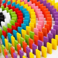 children domino blocks color sort kids dominoes games educational toys for children gift plastic toy 120 pcs lot