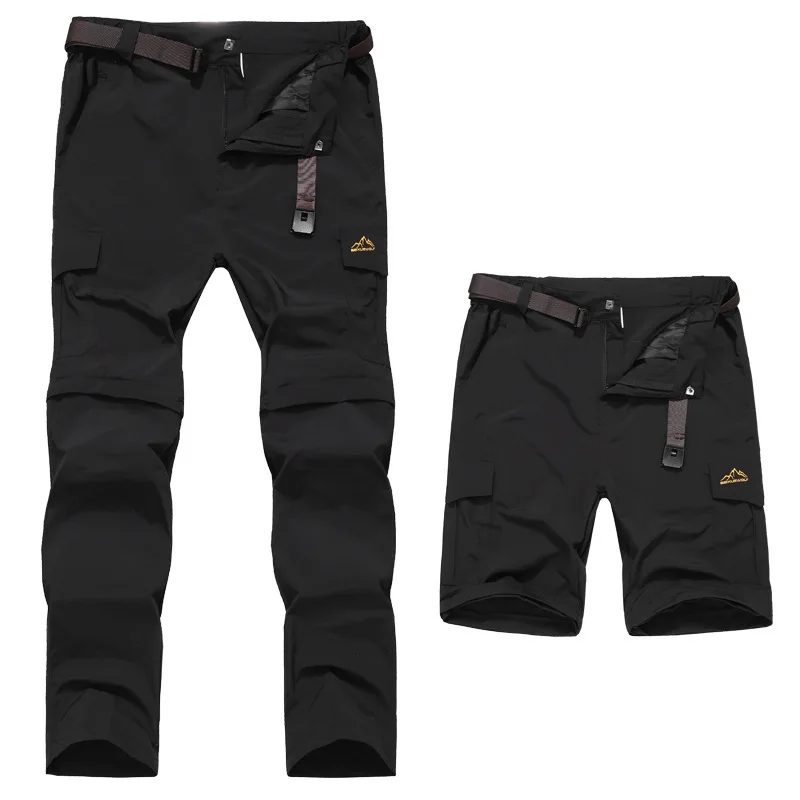

Men Mountain Hiking Pant Convertible Lightweight Quick Dry Trousers Camping Pants Outdoor Sport Pant Fishing Travel Army Green