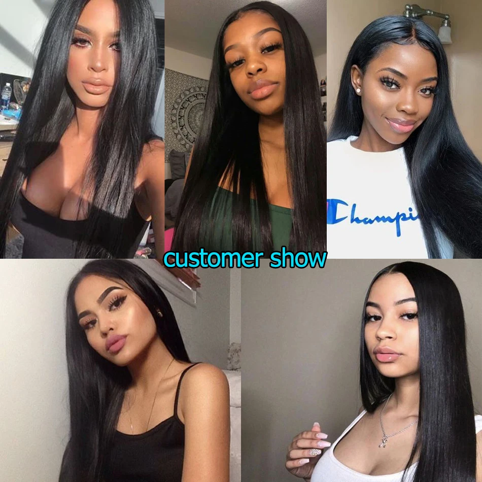 Пряпряди с застежкой перуанские пучки плетения волос 4x4 кружевной Remy