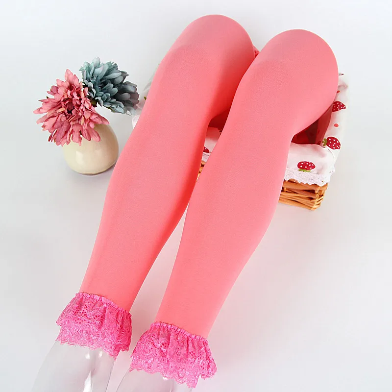 Детские весенне-летние тонкие бархатные брюки мягкие эластичные кружевные для