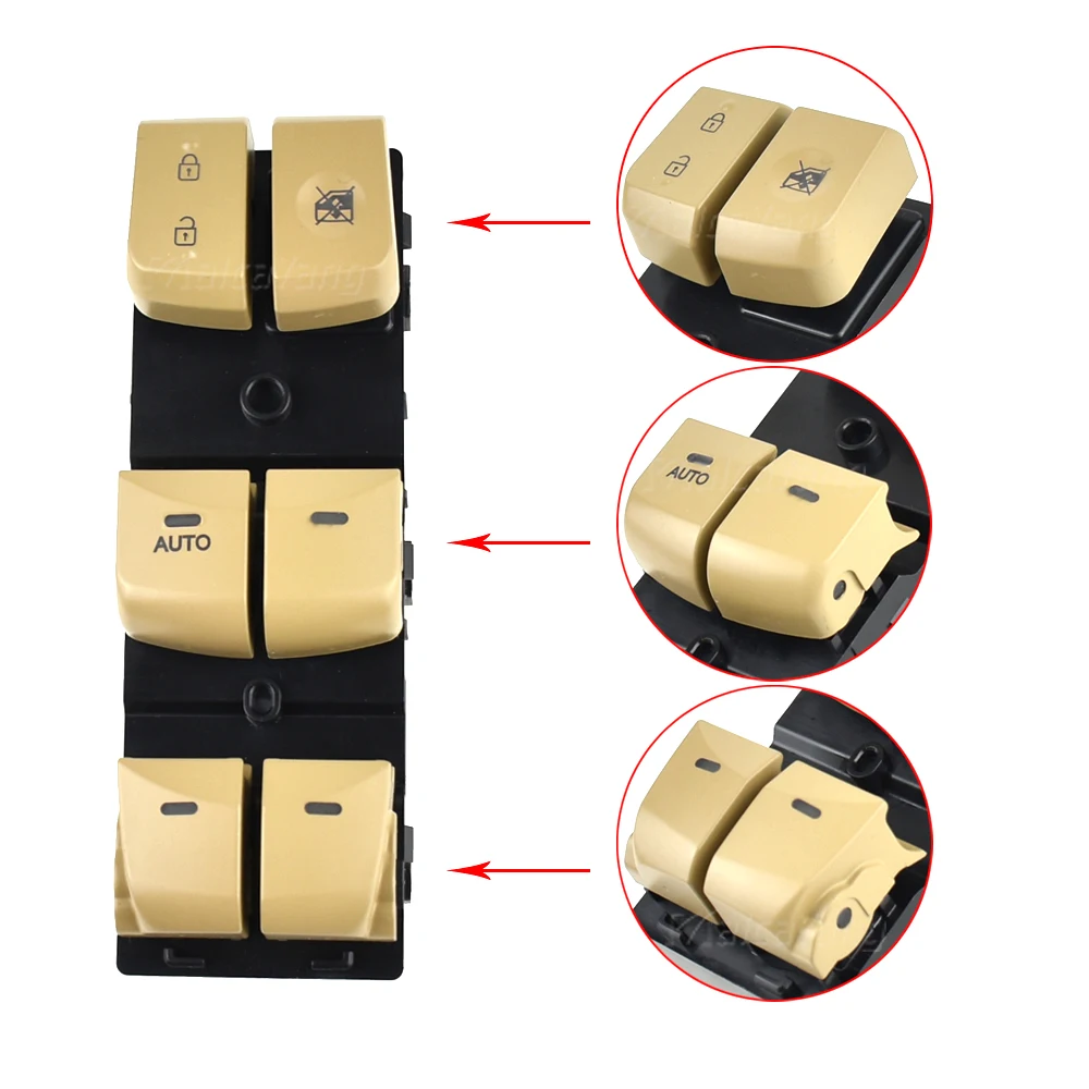 

Главный переключатель управления окном питания 93570-4V000 93570-4V010 93570-4V040 автомобильный Стайлинг для Hyundai 2012 2013 2014 2015 2016