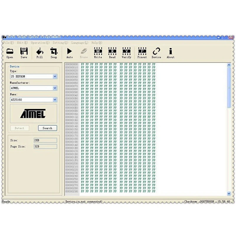 

for EZP2019 High Speed Usb Spi Programmer 2011Support 24 25 26 93 Eeprom 25 Flash Bios
