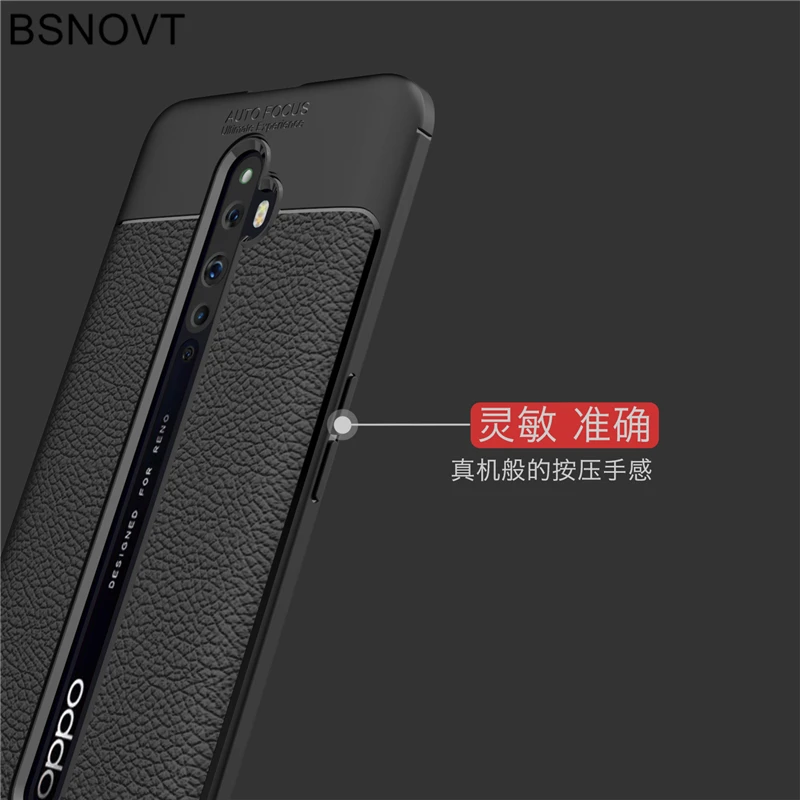 for oppo reno2 f case soft silicone leather anti knock phone case for oppo reno2 f cover for oppo reno 2 f 2f case 6 5 bsnovt free global shipping