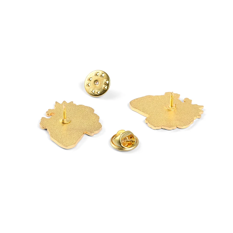 Женская Брошь с эмалью значок на булавке в виде розового цветка черного или