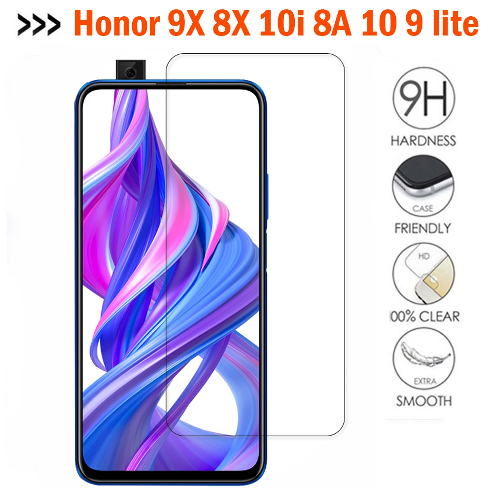 Защитное стекло на Honor 9X 8X 8A 10 9 lite 10i протектор экрана из закаленного стекла для