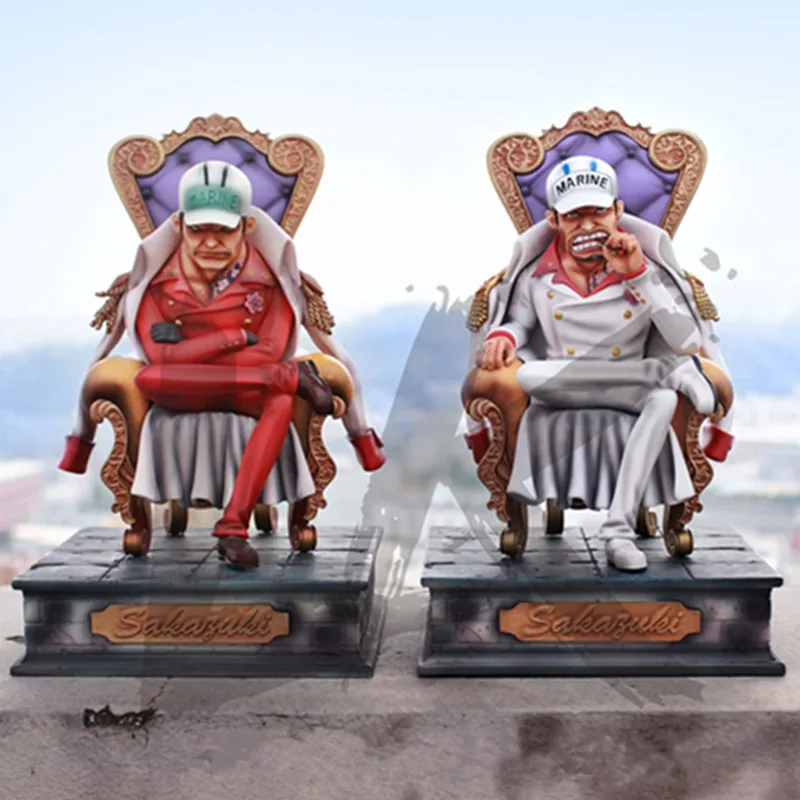

9" One Piece Bust Sakazuki Statue Navy Headquarters Senior General GK Action Figure Collectible Model Toy BOX 24CM Q835