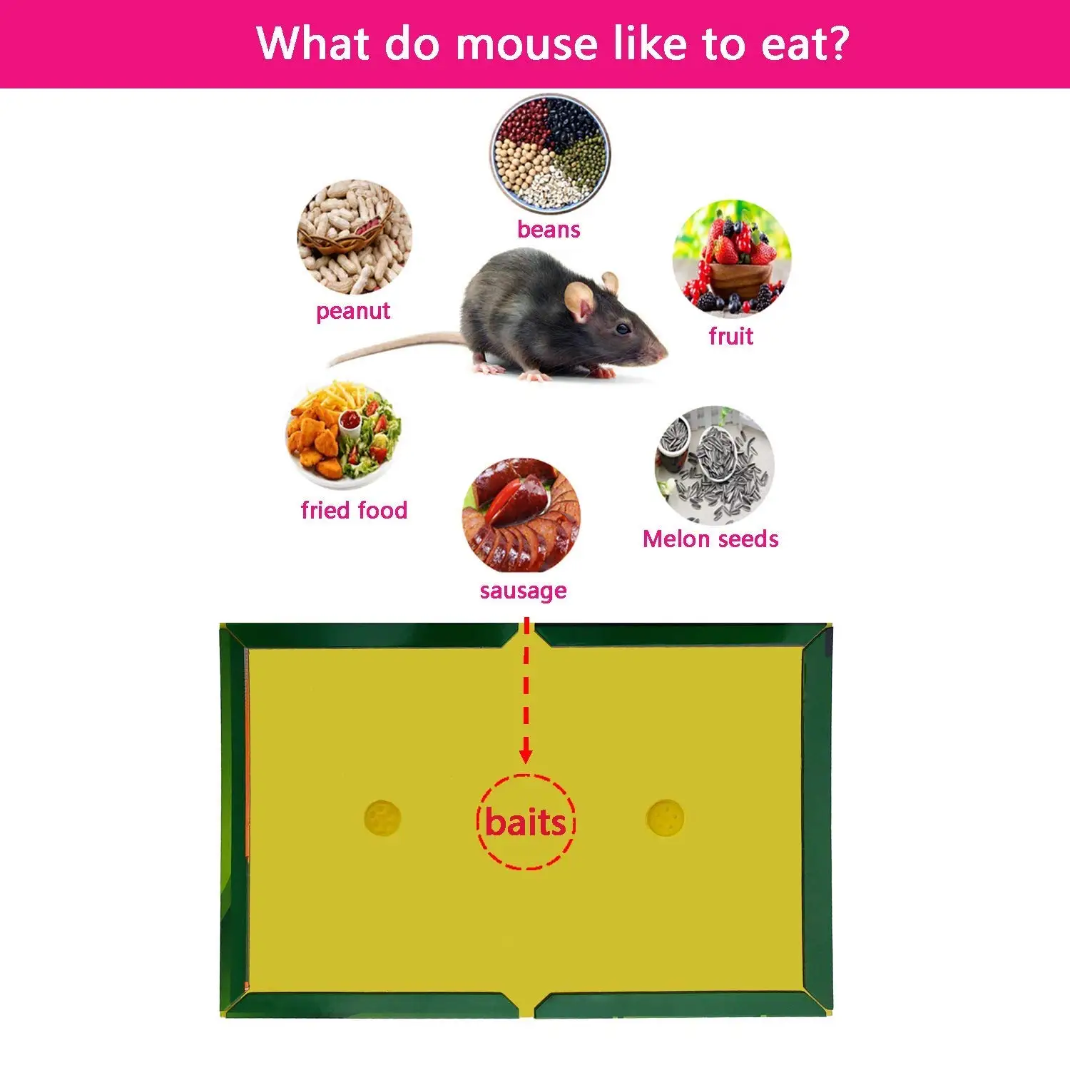 5/10pcs Mouse Board Sticky Mice Glue Trap High Effective Rodent Rat Bugs Catcher Pest Control Reject Non-toxic Eco-Friendly | Дом и сад