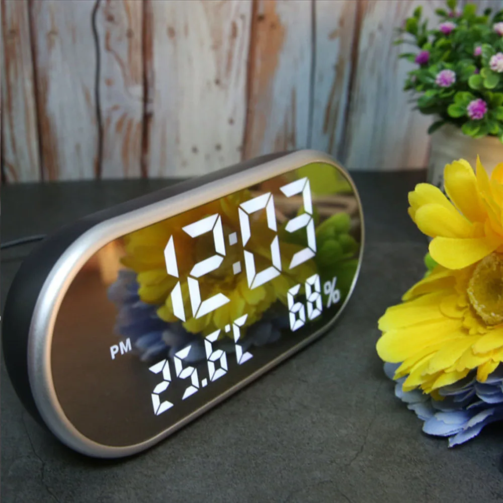 Температурный дисплей HD светодиодный с подсветкой электронные часы настольные