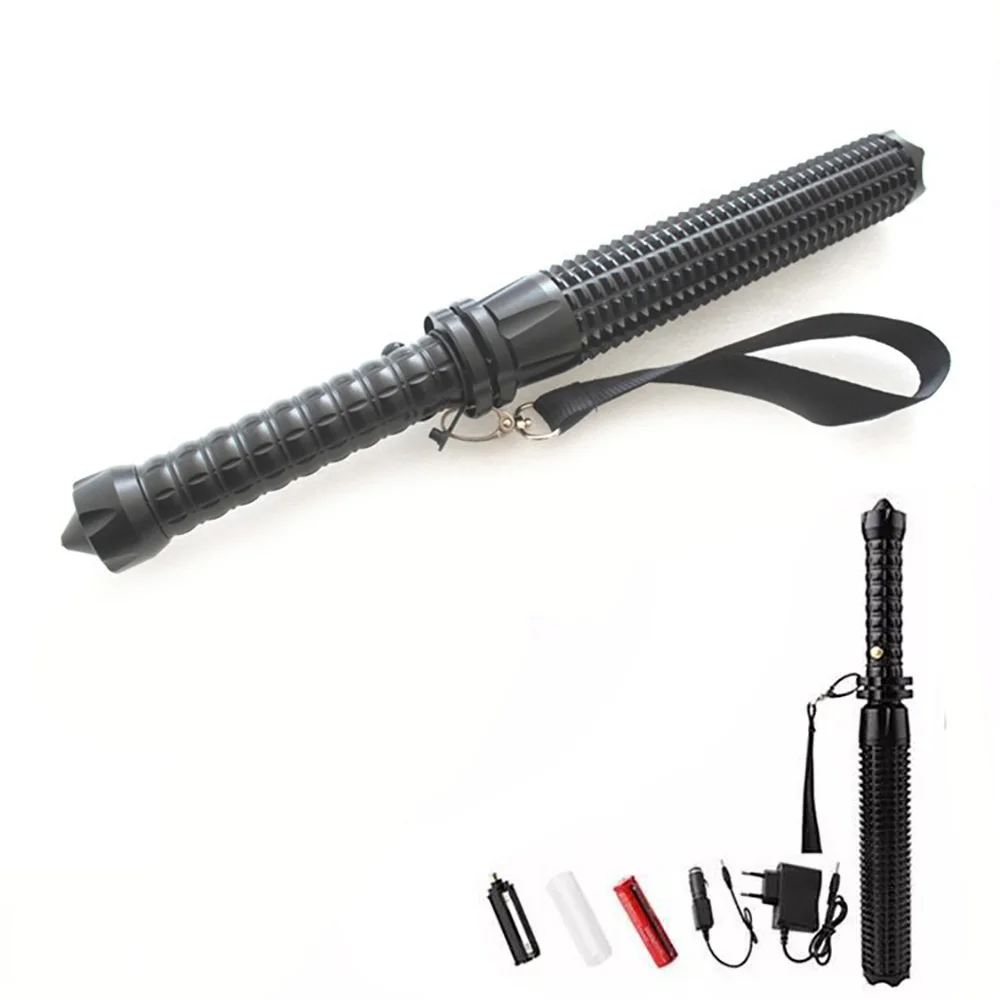 Многофункциональный фонарик светодиодный телескопический тактическая ручка