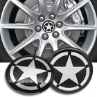 4 шт. 56 мм, пятиконечная звезда, значок, эмблема, наклейка, колесо, пылезащитные Чехлы, украшение логотипа