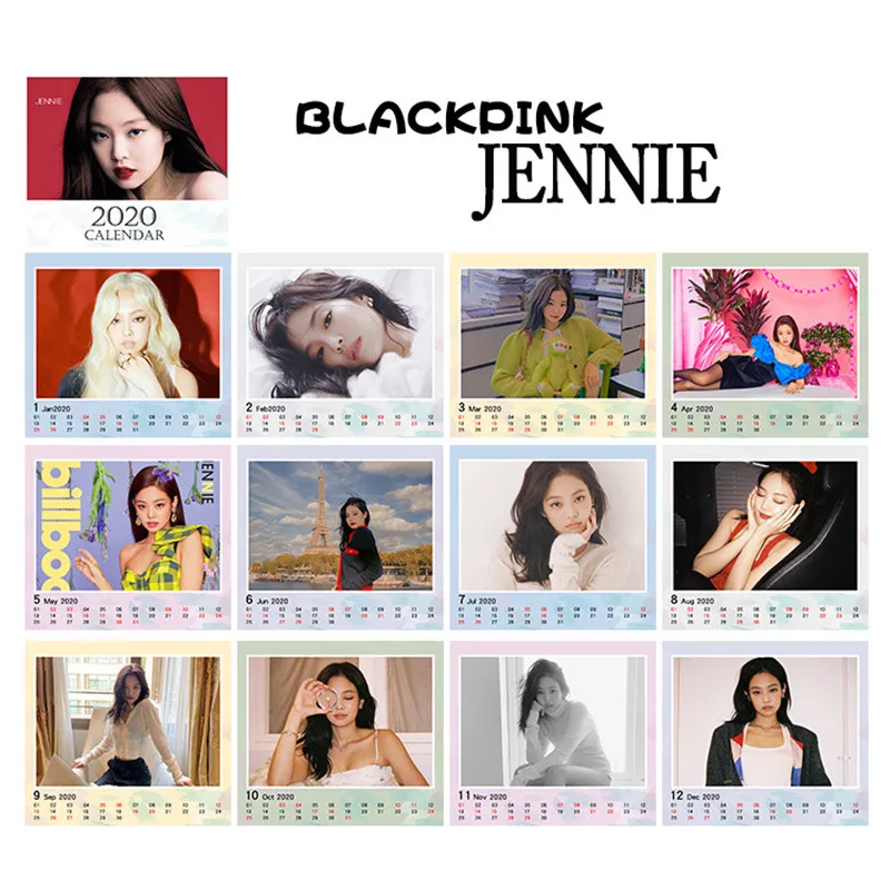 KPOP BlackPink альбом KILL THIS LOVE календарь Настольный Декор Лиза Роза Дженни JISOO FH34 - Color: JENNIE