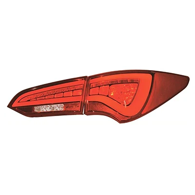 Cherry Red Светодиодный задний светильник s Для Santa Fe DM Sport 2013~ светодиодный задний фонарь сигнальный тормозной задний светильник - Цвет: Cherry Red