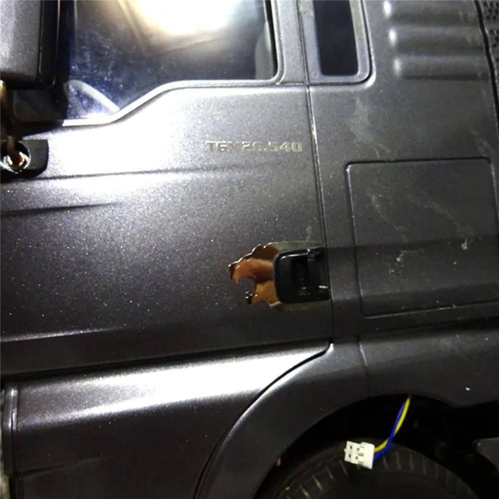 

Высокая имитация головы льва стикер дверной ручки кабины декоративная наклейка для 1/14 Tamiya Man RC грузовик трактор