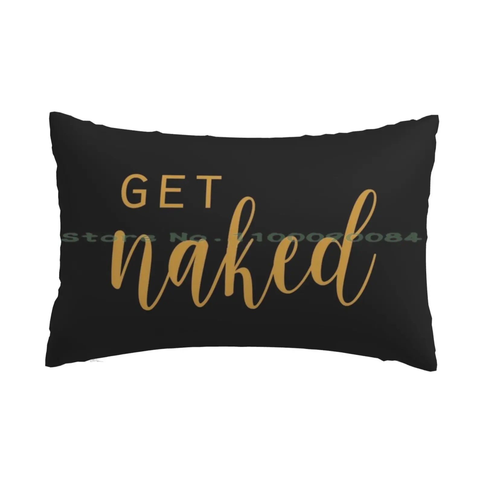 

Get-Fun Bathroom-Black And Gold Pillow Case 20x30 50*75 Sofa Bedroom Black And Gold Get Black And White Wife Husband Boyfriend