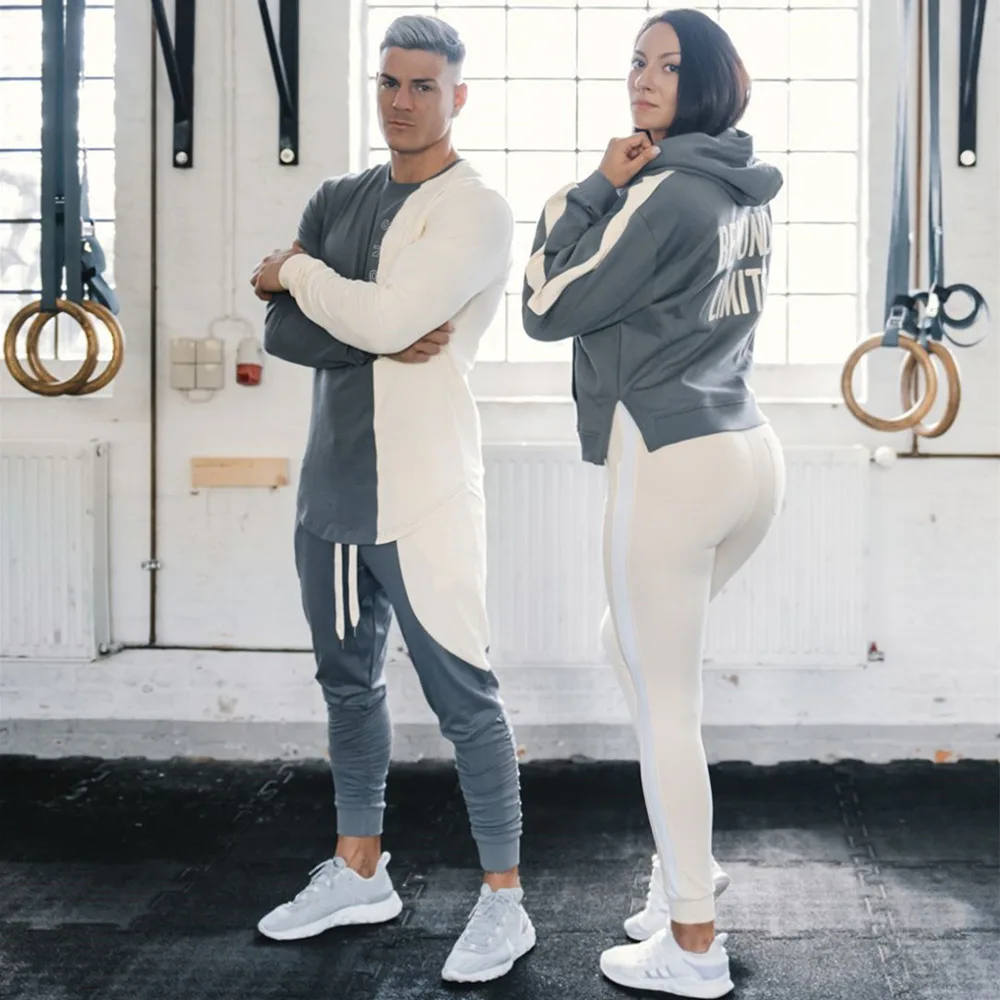 Мужская футболка в стиле пэчворк повседневная облегающая с длинным рукавом