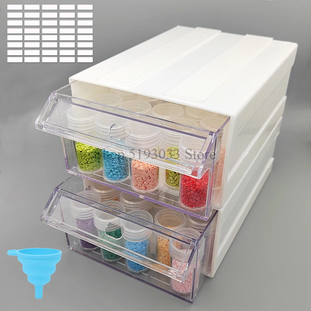 

New 5D Diamond Painting Tools Diamond Embroidery Accessories Detachable Storage Box Bottles Container With Tools