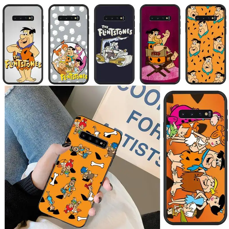 

Cartoon Funny Cute Fred Flintstone Phone Case For Samsung Galaxy S6 S7 Edge Plus S8 S9 S20Plus S20ULTRA S10lite 2020 S10 Case