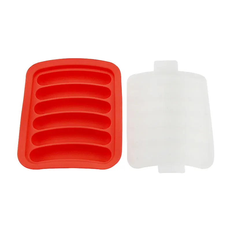 6 полостей силиконовая коробка для хот-догов форма выпечки тортов колбасы поднос