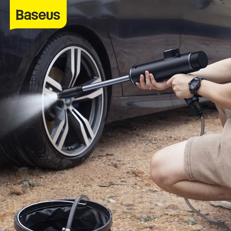 Baseus автомойка пистолет высокого Давление пылесос инструменты для