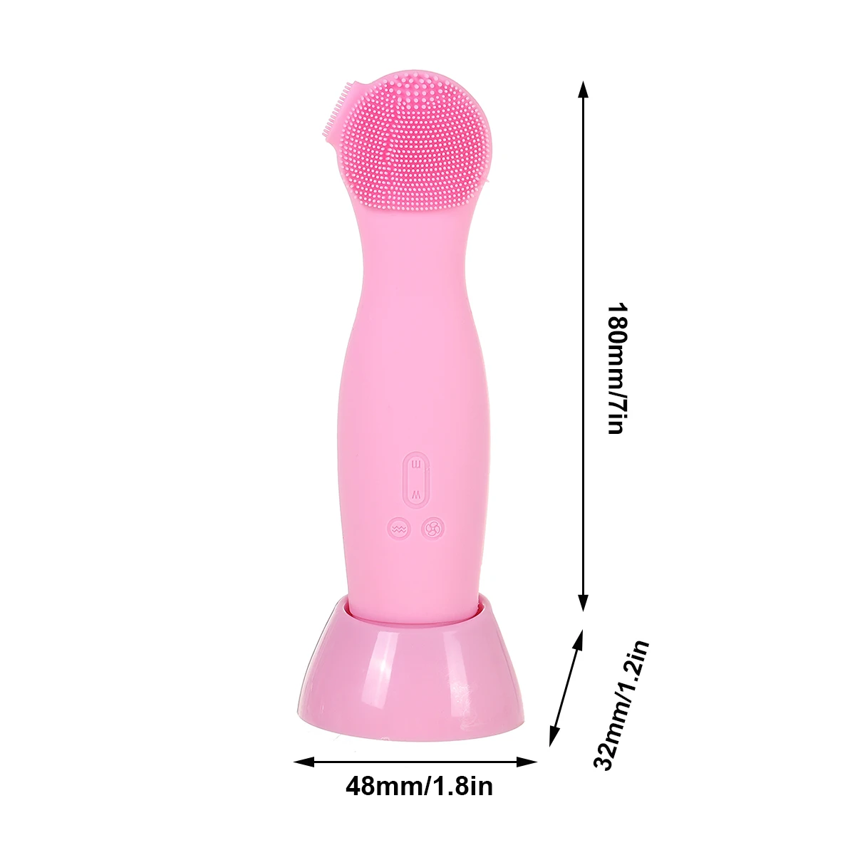 

6 in 1 Electric Facial Cleansing Brush Silicone Rotating Face Brush Ultrasonic Deep Cleaning Skin Peeling Massager Cleanser Tool