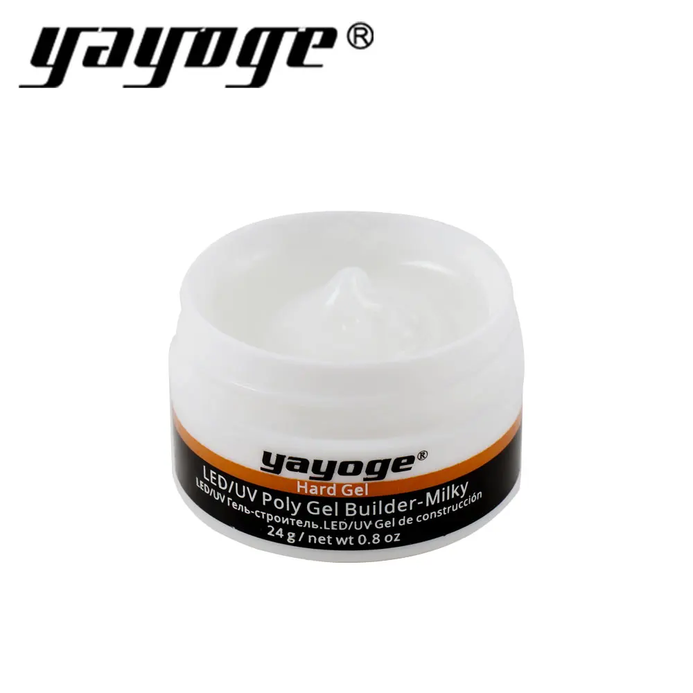 Milky Yayoge строитель гель УФ в бутылка для геля лак для ногтей Типсы для пальцев УФ светодиодный гель для наращивания ногтей желе твердый гель для ногтей - Цвет: Milky